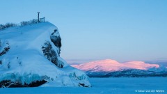 Pink morninglight at Abisko, Sweden