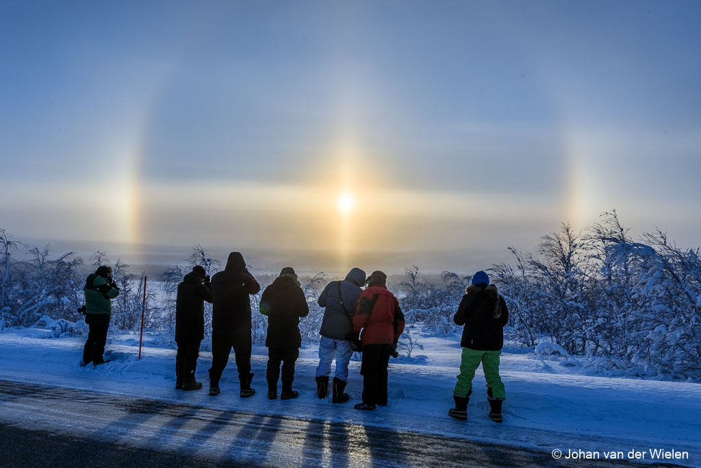 A typical winter phenomenon in the far north: the solar halo