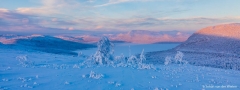 The pink color of the arctic...

Made during the Arctic Aurora Chase 2019 #aac2019

On one very cold morning near Kilpisjärvi, Finland, we climbed with snowshoes on the hill to have look over the border towards Sweden. The sun was rising from behind, shining with its special pink color on the snowy mountains...

regards, Johan van der Wielen