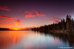 zonsondergang Finlans; sunset Finland