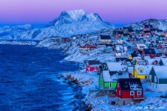 Schemering over Nuuk