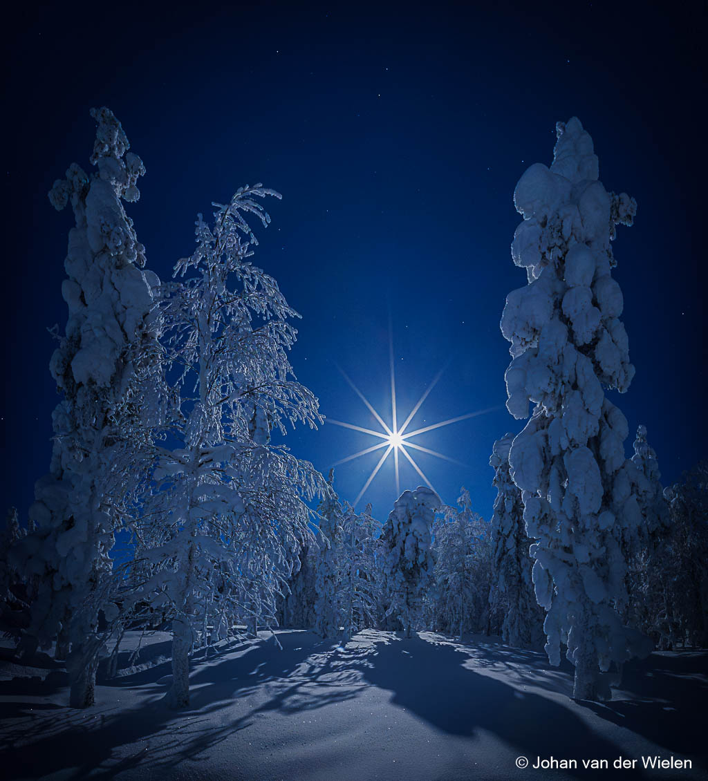 Winter moonlight...